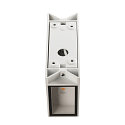 Wandarmatuur QUAD 2 XL hoekig IP44, wit