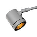 SLV Display luminaire NEW MYRA DISPLAY CURVE Outdoor luminaire, GU10, max. 50W, IP55, silver grey