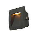 LED Wall recessed luminaire DOWNUNDER OUT LED S, 0,96W, 3000K, IP55, anthracite