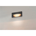SLV Wandinbouwarmatuur ADI LED down, zonder frame IP55, antraciet 