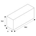SLV Inbouwdoos ADI LED, zwart