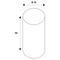 SLV Innbouwpijp DASAR PREMIUM DN160, grijs