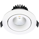 Inbouwarmatuur VELIA TILT rond IP44, wit mat dimbaar 11W 3000K