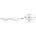 Inbouwarmatuur VELIA LARGE TILT IP44, wit mat dimbaar 11W 650lm 2700K