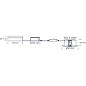 SLV Inbouwarmatuur VELIA rond, Set van 6 IP54, wit mat  7W 850lm 1800|3000K