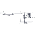 SLV Inbouwarmatuur UNI INSTALL G2 rond, Set van 10 GU10 IP44, aluminium geborsteld 