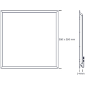 SLV LED paneel ECOTECH, 32W 900|1000lm 3000|5000K