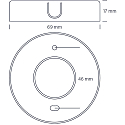 ring for ALINA G2, white matt