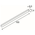 SLV BENA LED Ceiling luminaire, 150cm, white, 3000K