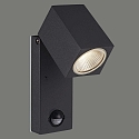 ACB Outdoor LED wall spot CALA 16/2018 with presence detector, IP54, 5.6W 3000K 610lm, adjustable, dark grey
