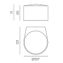 ACB outdoor wall luminaire ANIA 16/2060 IP65, white