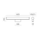 ACB Spiegelarmatuur URATURKANA 3908/16 IP44, chroom, opaal