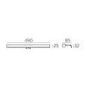 ACB Spiegelarmatuur DUSTIN 16/3561-50 IP44, chroom