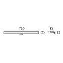 ACB Spiegelarmatuur DUSTIN 16/3561-80 IP44, chroom