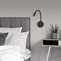 ACB Leesarmatuur LYON 16/3699 met schakelaar, instelbaar IP20, zwart