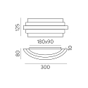 wall luminaire LUXUR 16/3840-30 IP20