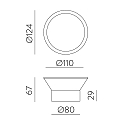 ACB Wandarmatuur voor buitenshuis YES 16/3993 IP65, wit