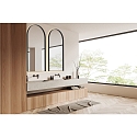 ACB mirror with lighting GIORGIA 3994, black