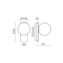 wall luminaire KIN 16/8169 IP20