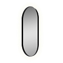 mirror with lighting DANIELA 9755, black glossy
