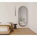 ACB mirror without lighting DANIELA 9755, black glossy