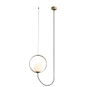 Pendelarmatuur HALO 3815/1 1-vlams IP20, goud, opaal