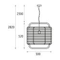 ACB Pendelarmatuur CORDA 50 E27 IP20, groen 