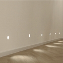ACB wall recessed luminaire THRILLER round IP20, white 