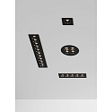 ACB Inbouwarmatuur INVISIBLE 3980/85 IP20, zwart 9W 680lm 3000K 36� 36�