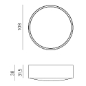 ACB Plafondarmatuur voor buiten ANIA 2060 IP65, wit