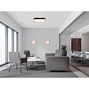 ACB ceiling luminaire OPORTO 3973/40 with diffuser IP20, black
