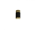 Plafondarmatuur LUX 3989/6 IP20, goud, zwart glanzend
