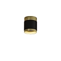 Plafondarmatuur LUX 3989/10 IP20, goud, zwart glanzend