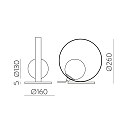 ACB Tafelarmatuur HALO 3815/1 IP20, opaal, zwart