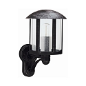 Outdoor Wall luminaire Country style Vintage Type No. 1834, with bracket, IP23, E27 QA55 max. 57W, cast alu, black-silver