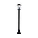 Path light Country style Vintage Type No. 4139, E27, IP44, 116cm, E27 QA55 57W, cast alu acrylic glass clear, black-silver