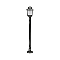 Path light Country style Night watchman Type No. 4141, IP44, height 120cm, E27 QA55 max. 57W, cast alu, black-silver