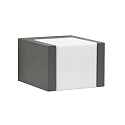 LED Outdoor Wall luminaire Type No. 0332, long light distributor, IP54, 5W 3000K 480lm, cast alu acrylic glass, anthracite
