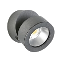 LED Outdoor Wall spot Type No. 2389, IP54, 12W 3000K 1200lm 30�, rotatable and pivotable, dimmable, cast alu, anthracite