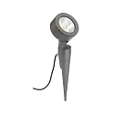 LED Ground spike spot Type No. 2390, IP54, 12W 3000K 1200lm 30�, rotatable and pivotable, dimmable, cast alu, anthracite