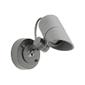 Outdoor Wall spot Type No. 2391, IP54, GU10 PAR16 max. 50W, rotatable and pivotable, dimmable, anthracite