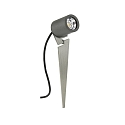 Lamp met grondpen TYPE NO 2399 met stekker, instelbaar, onbreekbaar GU10 IP44, antraciet, rvs