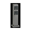 socket column TYPE NO 4412 2-fold, with lock, black, anthracite matt