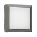Outdoor LED Wall and Ceiling luminaire Type No. 6561, IP54 IK08, 26 x 26cm, 16W 3000K 1600lm,cast alu,dimmable, anthracite