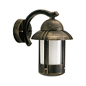 Outdoor Wall luminaire Country style Night watchman Type No. 1841, hanging with bracket, E27 QA55 57W, cast alu, brown brass
