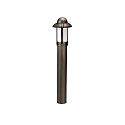 Path light Country style Night watchman Type No. 2025, IP44, height 90cm, E27 QA55 max. 57W, cast alu / glass, brown brass