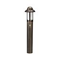 Path light Country style Night watchman Type No. 2025 with motion sensor, IP44, 90cm, E27, cast alu / opal, brown brass