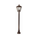 Padverlichting TYPE NO 4129 E27 IP44, bruin, Messing gesatineerd dimbaar