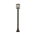 Path light Country style Vintage Type No. 4139, E27, IP44, 116cm, E27 QA55 57W, cast alu / Acrylic glass clear, brown brass