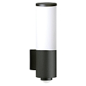 wall luminaire with motion detector E27 IP44, black